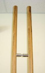 Teak door pulls, sauna door pulls, wood door pulls, ocean door pulls.