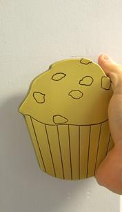 Muffin shaped Custom door handles, door handles, logo handles, design handles, logo door pulls