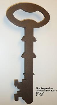 key shaped pull