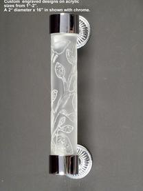Lalique styled frosted door pull