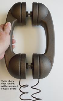 custom phone molded door pulls