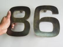 Number door pulls, number door handles, first impressions hardware, commercial door pulls