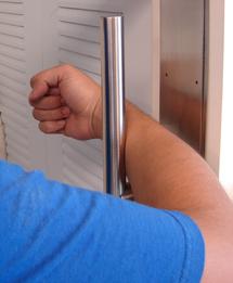 germ free bathroom pull