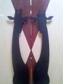 Giraffe shaped door pulls