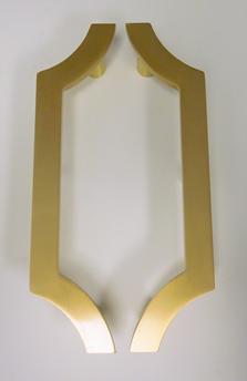 Solid Brass contemporary door pulls, contemporary door handles