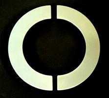 Half a circle door pull