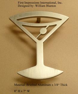 martini glass door handle