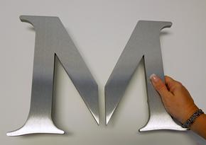 Brushed stainless handles, commercial door handles, commercial door pulls, beautiful letter handles