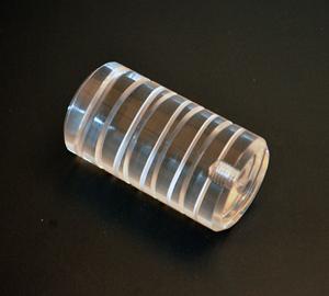 Round acrylic drapery finial