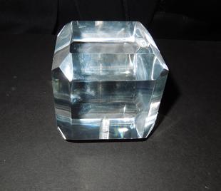 Rectangular Acrylic Finial with beveled edges