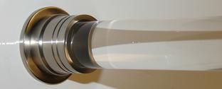 Clear Acrylic Shower Curtain Rods, clear shower rods, cast acrylic shower rods