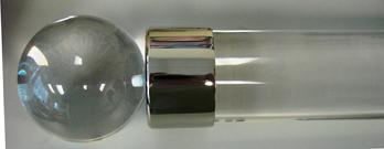 End caps for drapery rods, end caps for acrylic drapery rods, decorative end caps