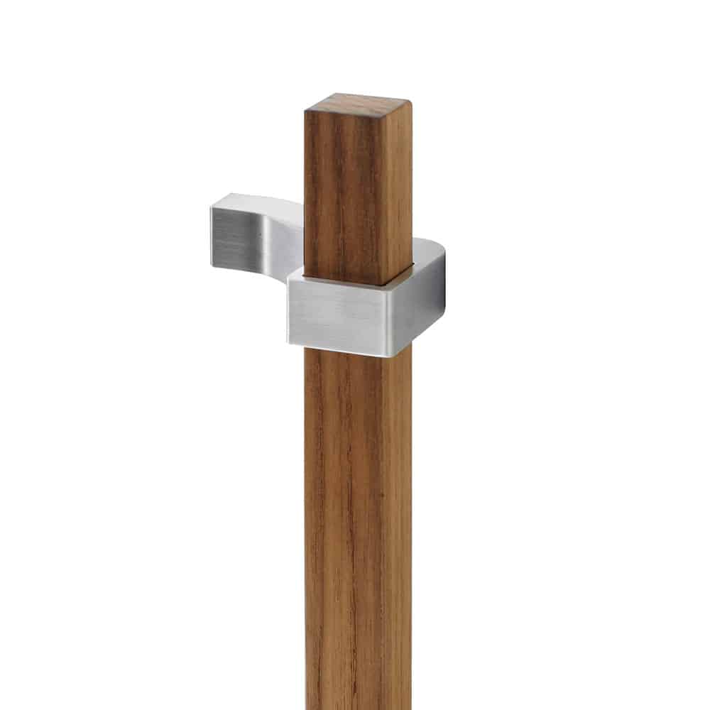 Boise square wooden handle door pull