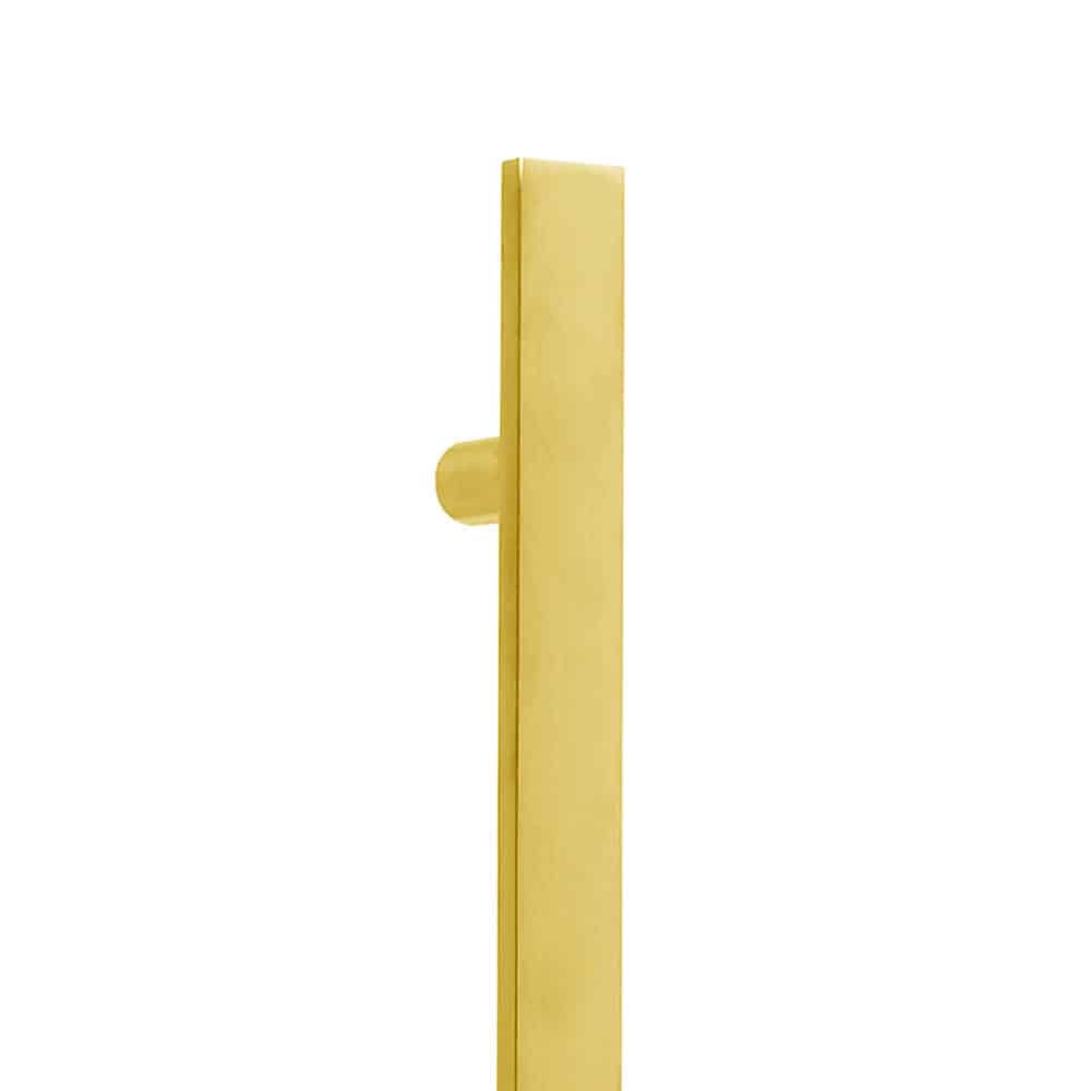 Sutter Door Pull - 3/8" Thick Solid Ruler Grip With 1-1/2" Face And Straight Flat Square Mounts