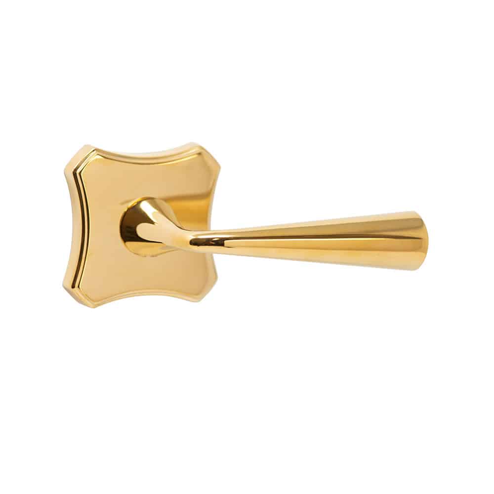 Stunning all-gold stainless steel door handle with a and modern design